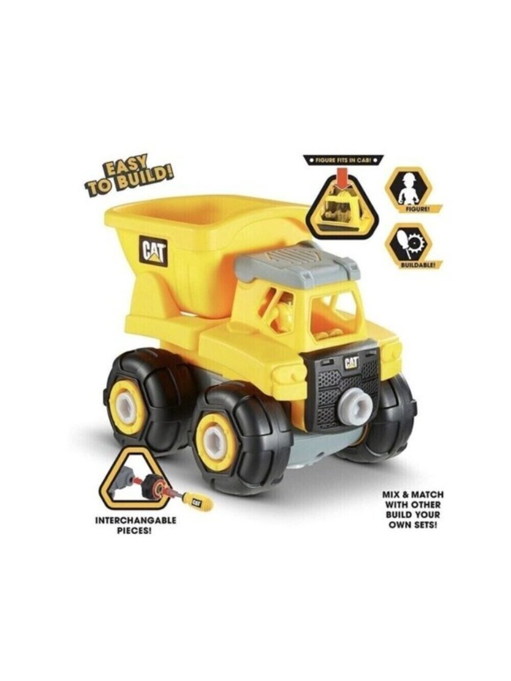 CAT Build Your Own Vehicle Junior Crew Dump Truck 80901 Toys kids gift holiday - Picture 3 of 13